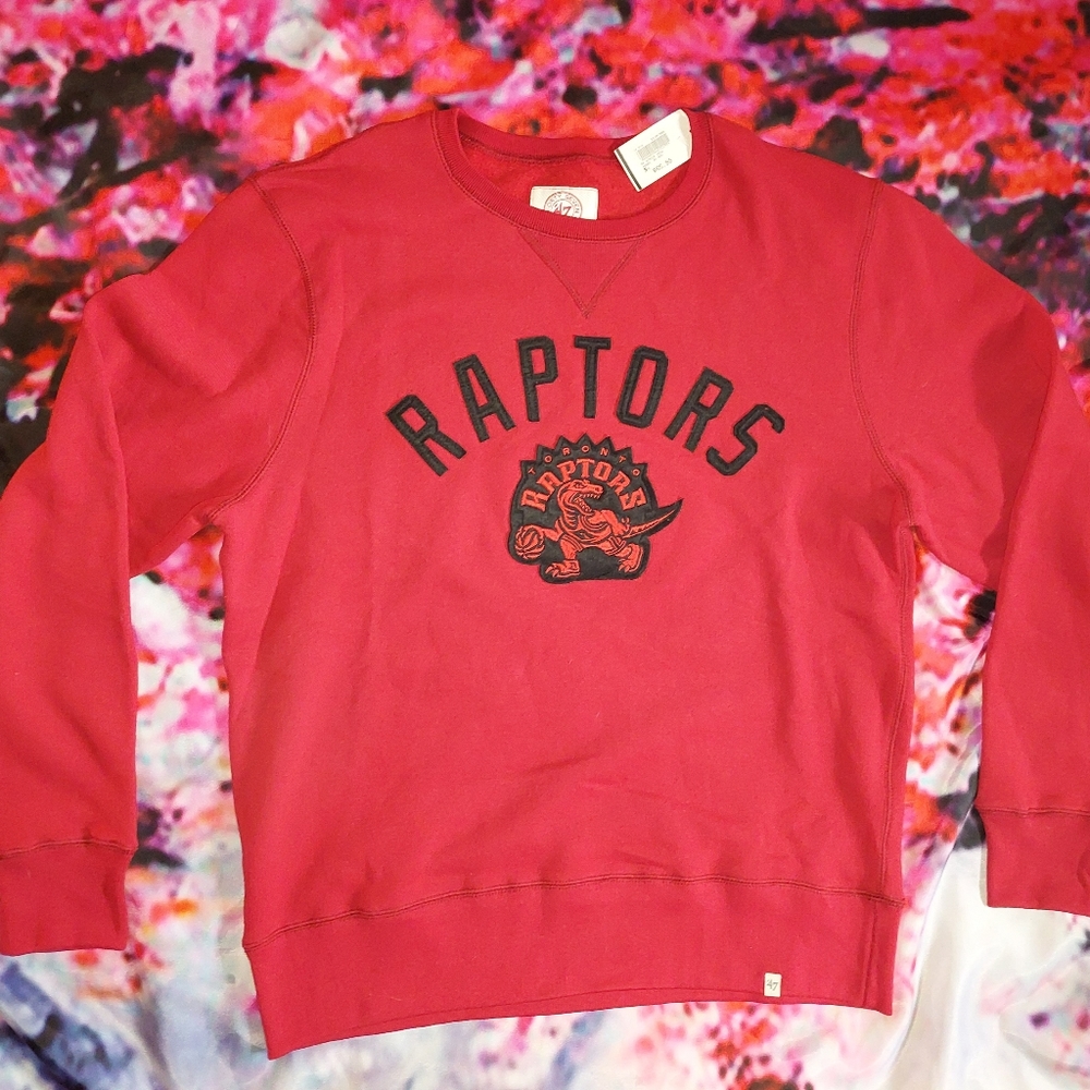Raptors Front Logo Crew Neck